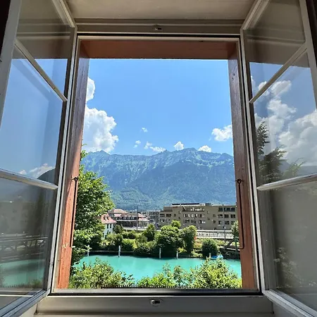 River-2 With Iconic Jungfraujoch View